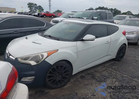 2012 Hyundai Veloster Base W/Gray z USA, uszkodzony, nr VIN KMHTC6AD0CU079347